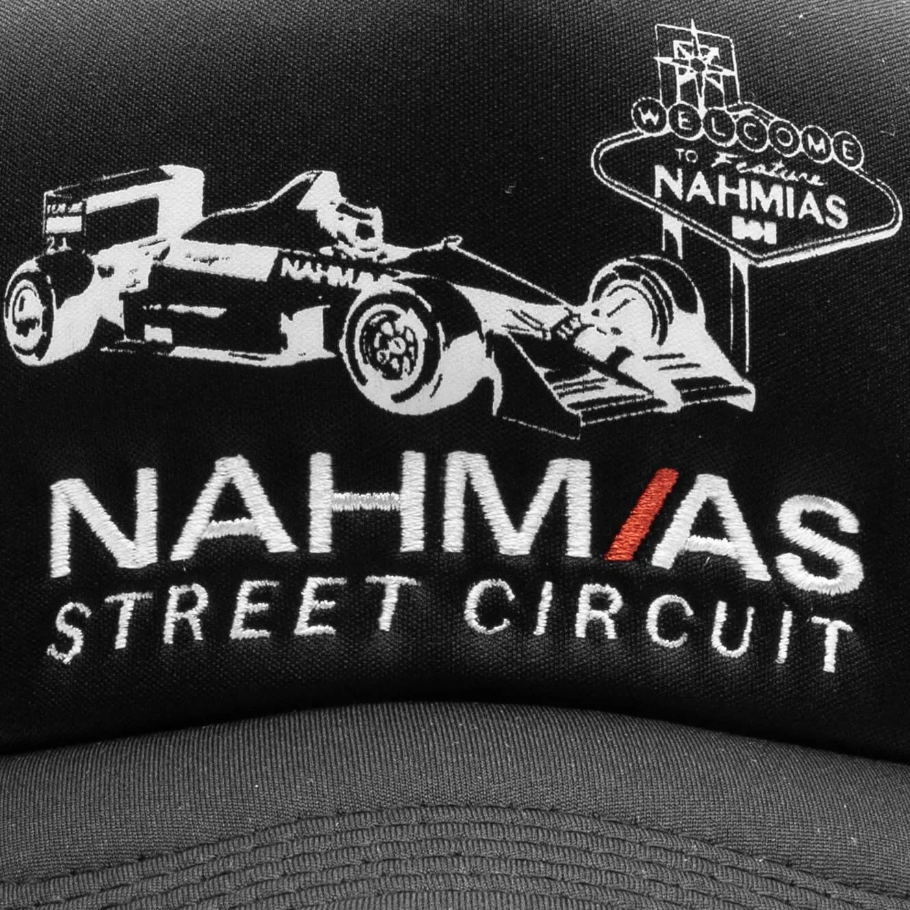 Feature x Nahmias F1 Racecar Foam Trucker - Black