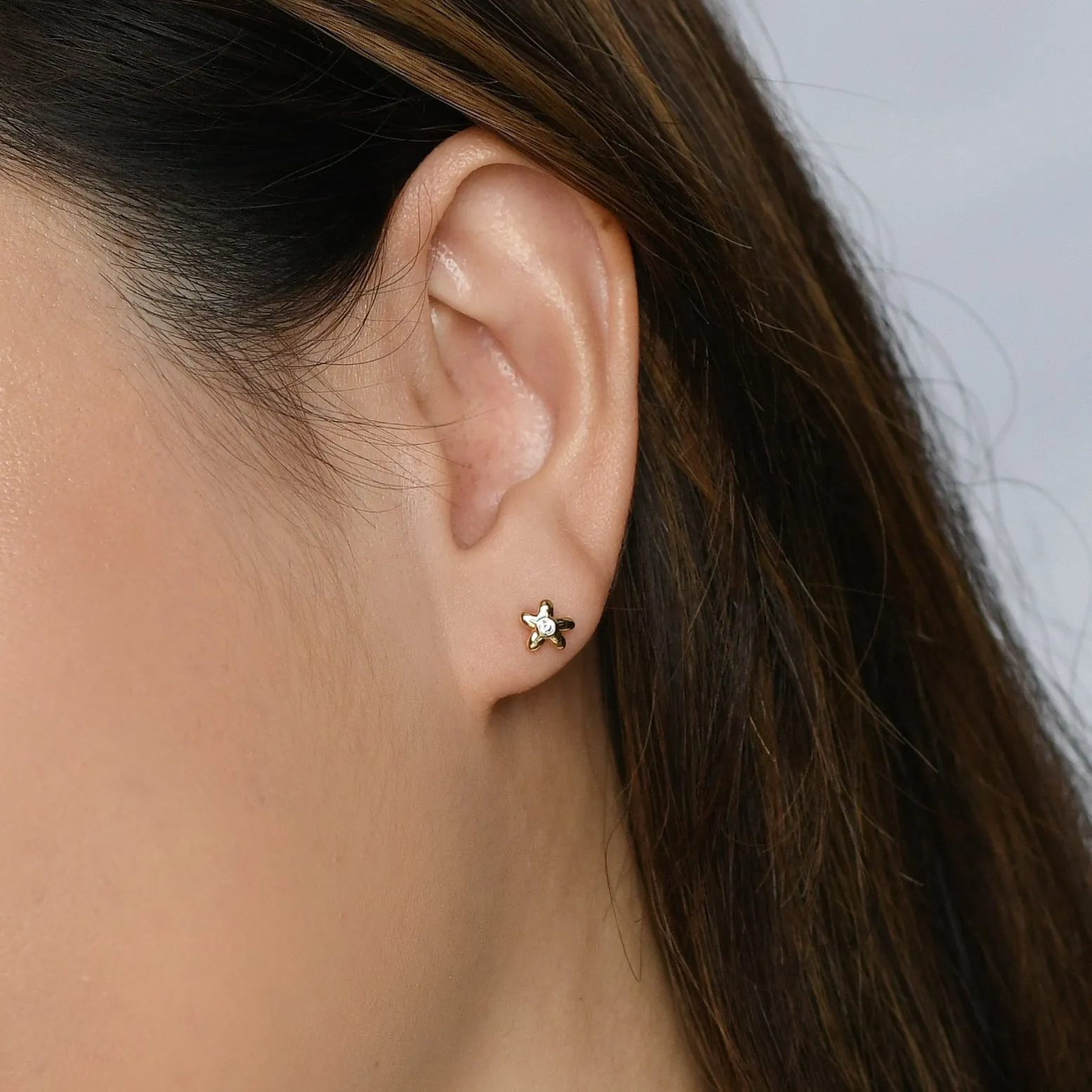 Freesia Stud | Gold