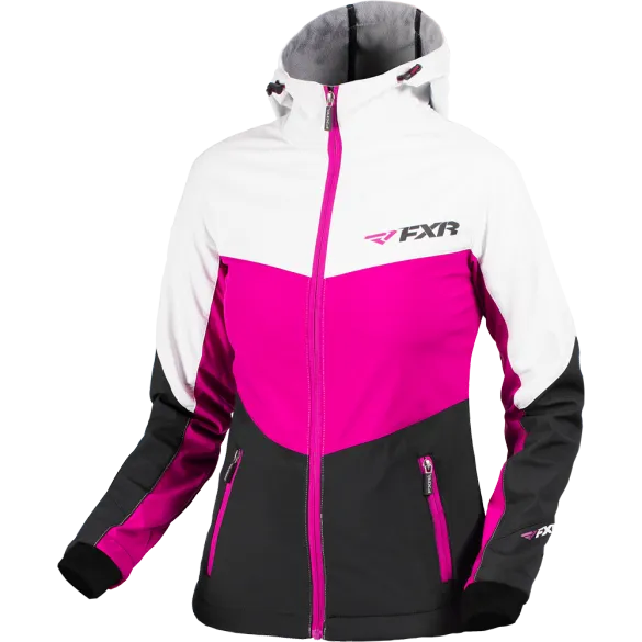 FXR Fresh Womens Softshell Wineberry/Blk/White