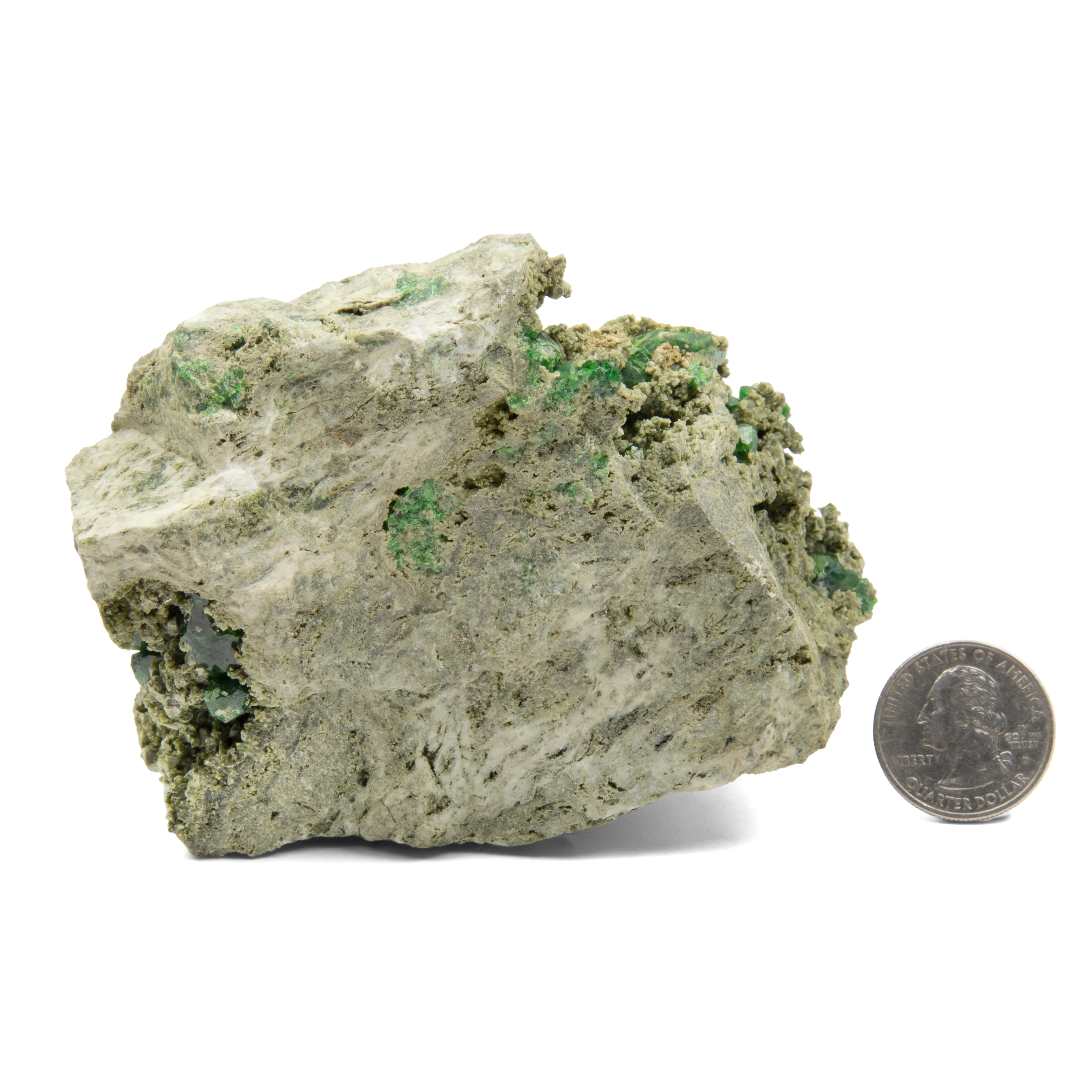 Green Demantoid Garnet  - Rough