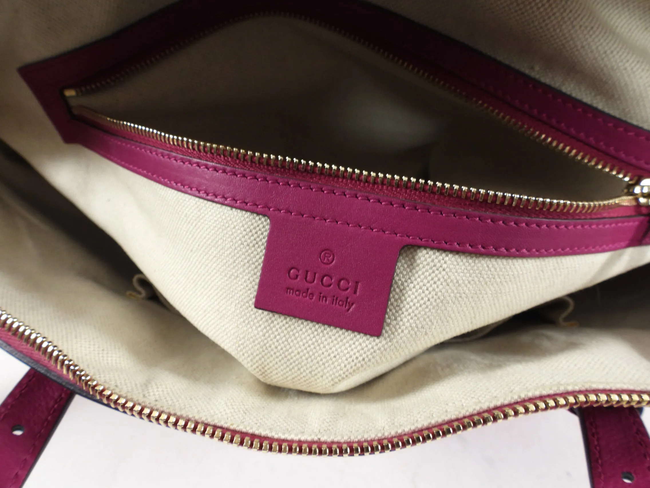 Gucci Pink Microguccissima Patent Leather Dome Bag