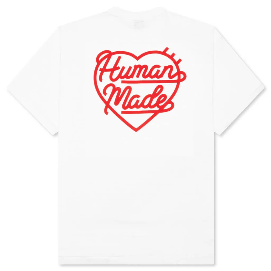 Heart Badge T-Shirt - White