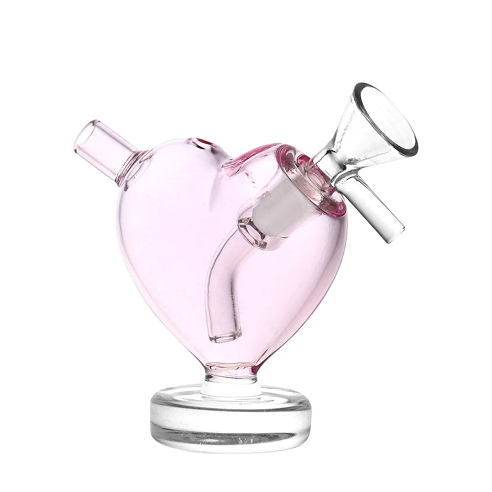 Heart-Shaped Mini Glass Bubbler