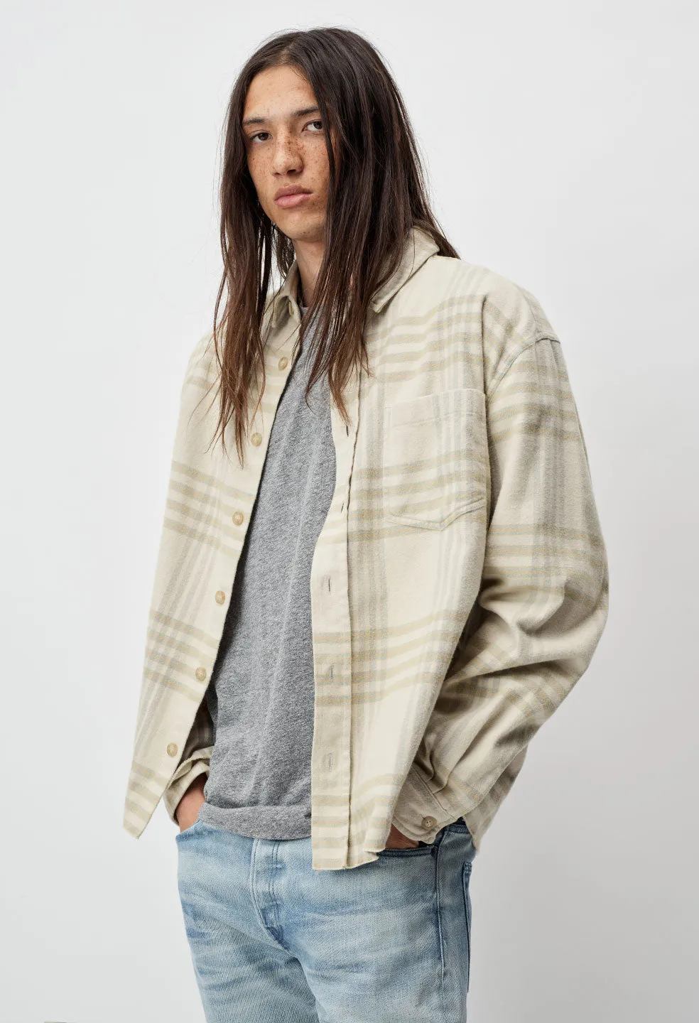 Hemi Oversized Shirt / Cinder Check