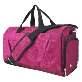 Hot Pink NGIL Glitter Gymnastics Dance and Cheer Duffle Bags