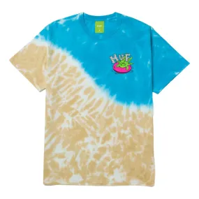 HUF LIFES A BEACH S/S TIEDYE TEE-BLUE