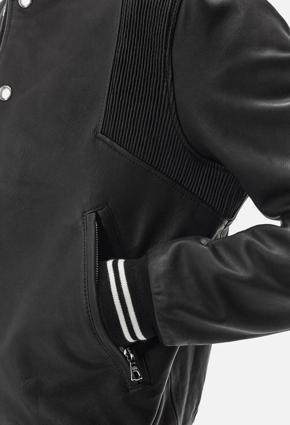 John Elliott X Blackmeans Stadium Jacket / Black