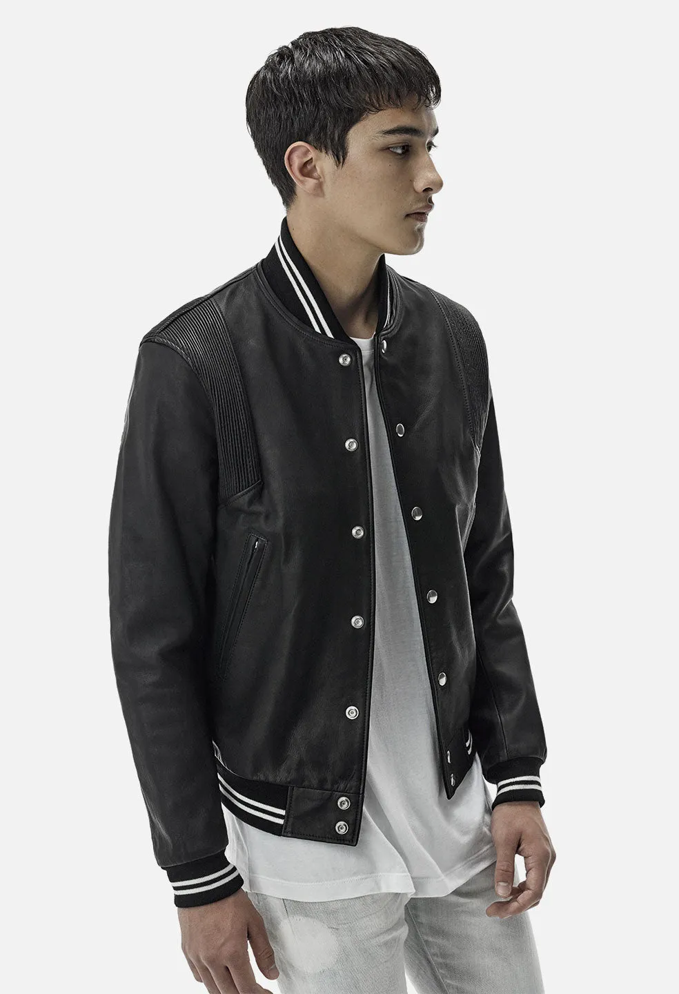 John Elliott X Blackmeans Stadium Jacket / Black