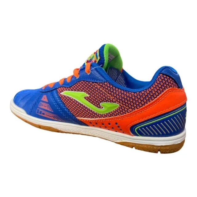 Joma junior indoor soccer shoe Mundial 604 MUNJW.604.IN blue-orange