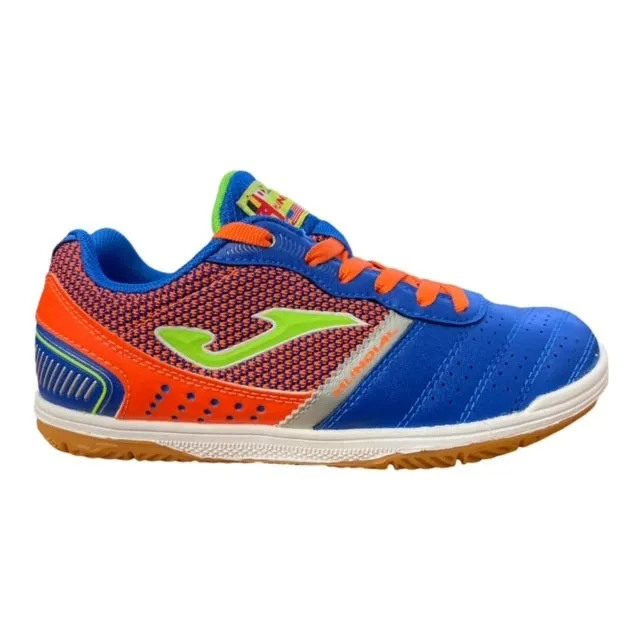 Joma junior indoor soccer shoe Mundial 604 MUNJW.604.IN blue-orange