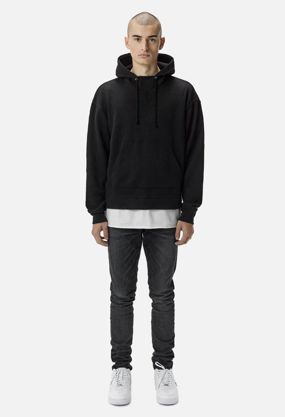 Kake Mock Pullover / Co-Mix Black