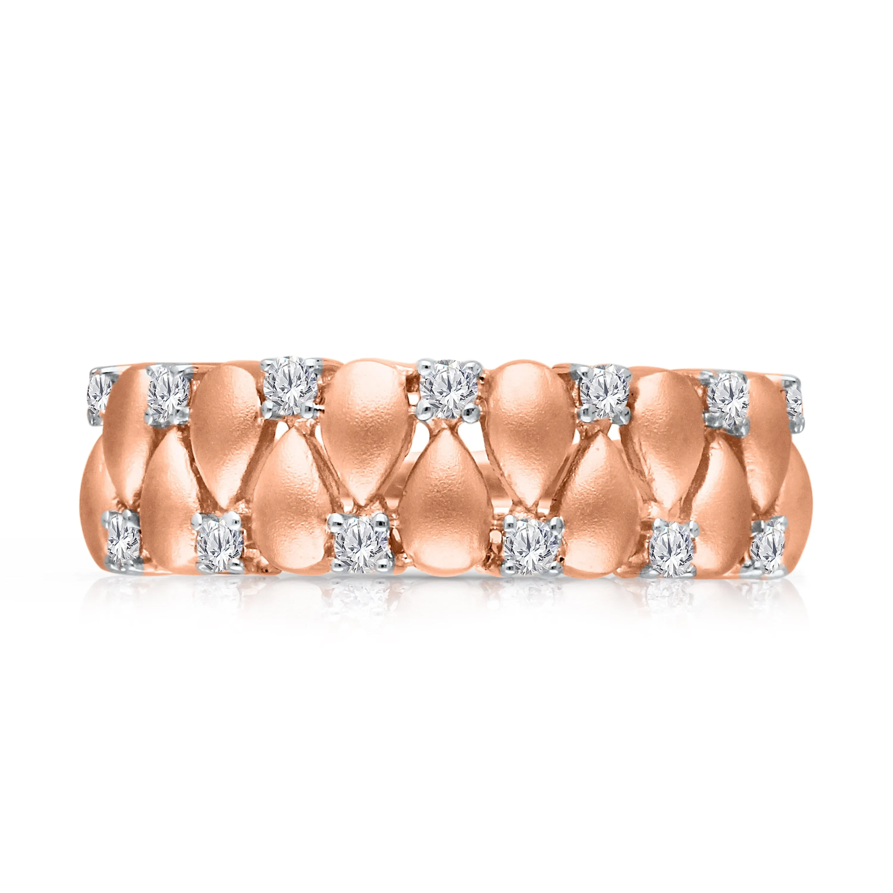 Kallati Diamond Eternal Ring in 14K Rose Gold