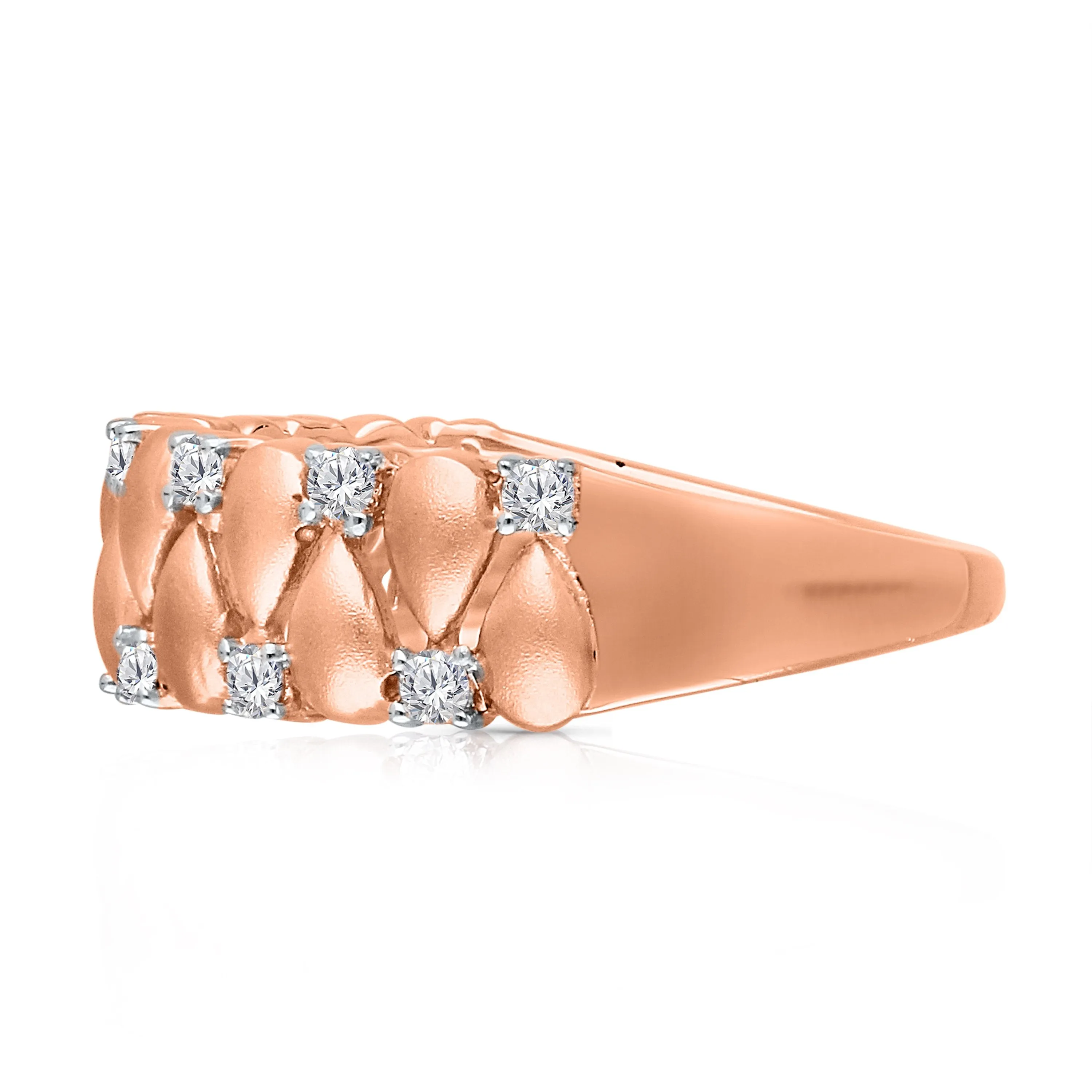 Kallati Diamond Eternal Ring in 14K Rose Gold