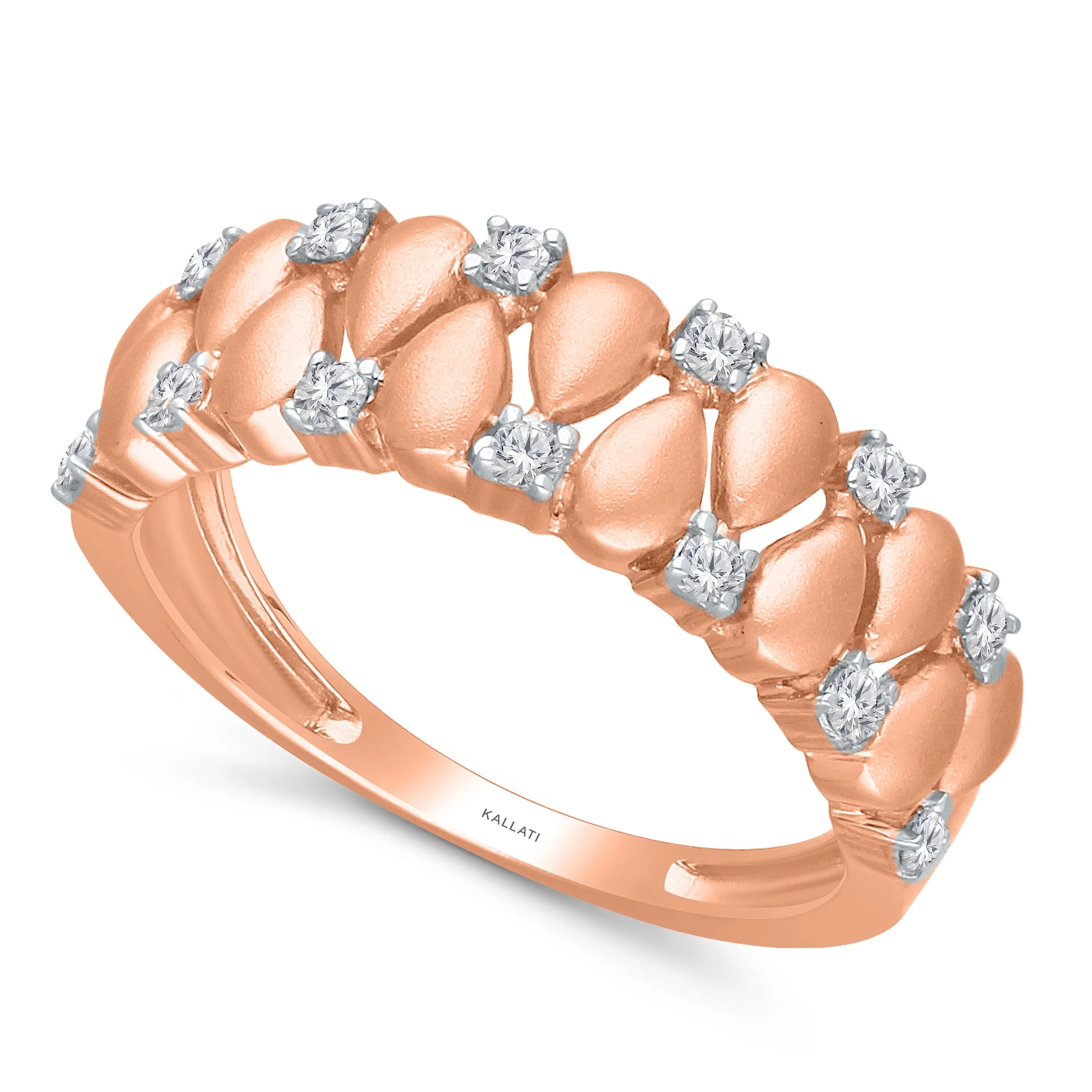 Kallati Diamond Eternal Ring in 14K Rose Gold