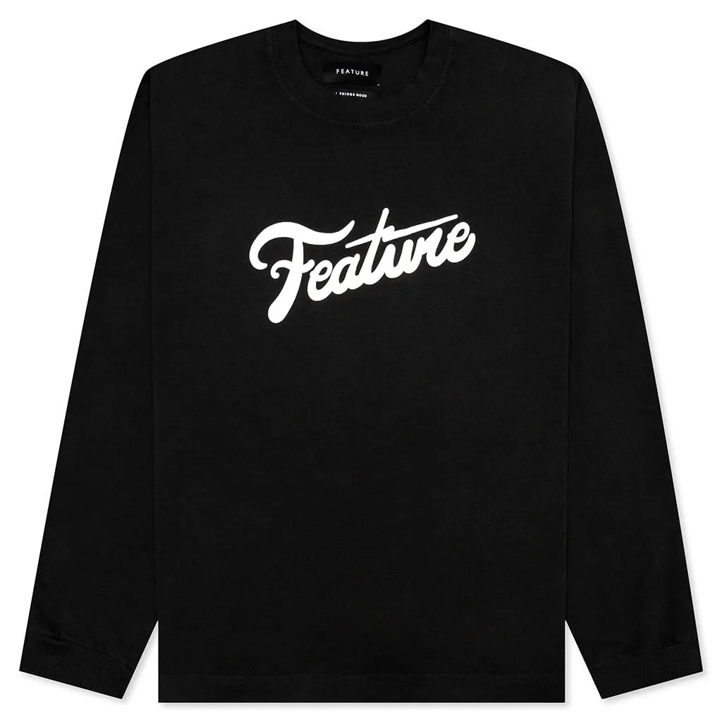 Lightning L/S Tee - Black