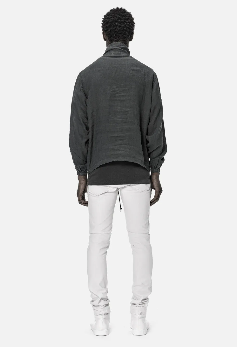 Linen M65 Pullover / Charcoal