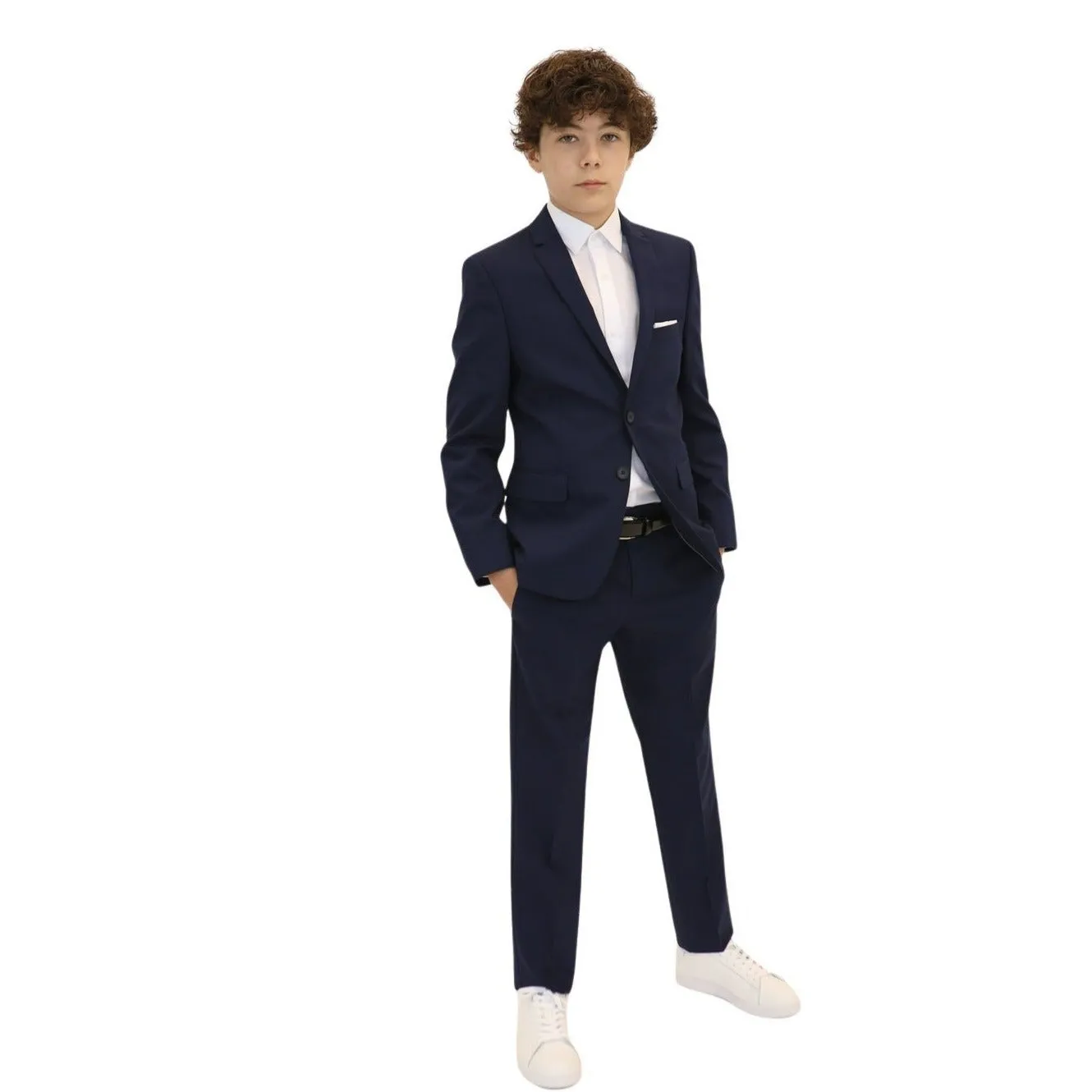 Marc New York Boys Skinny Blue Fancy Suit_ W0715