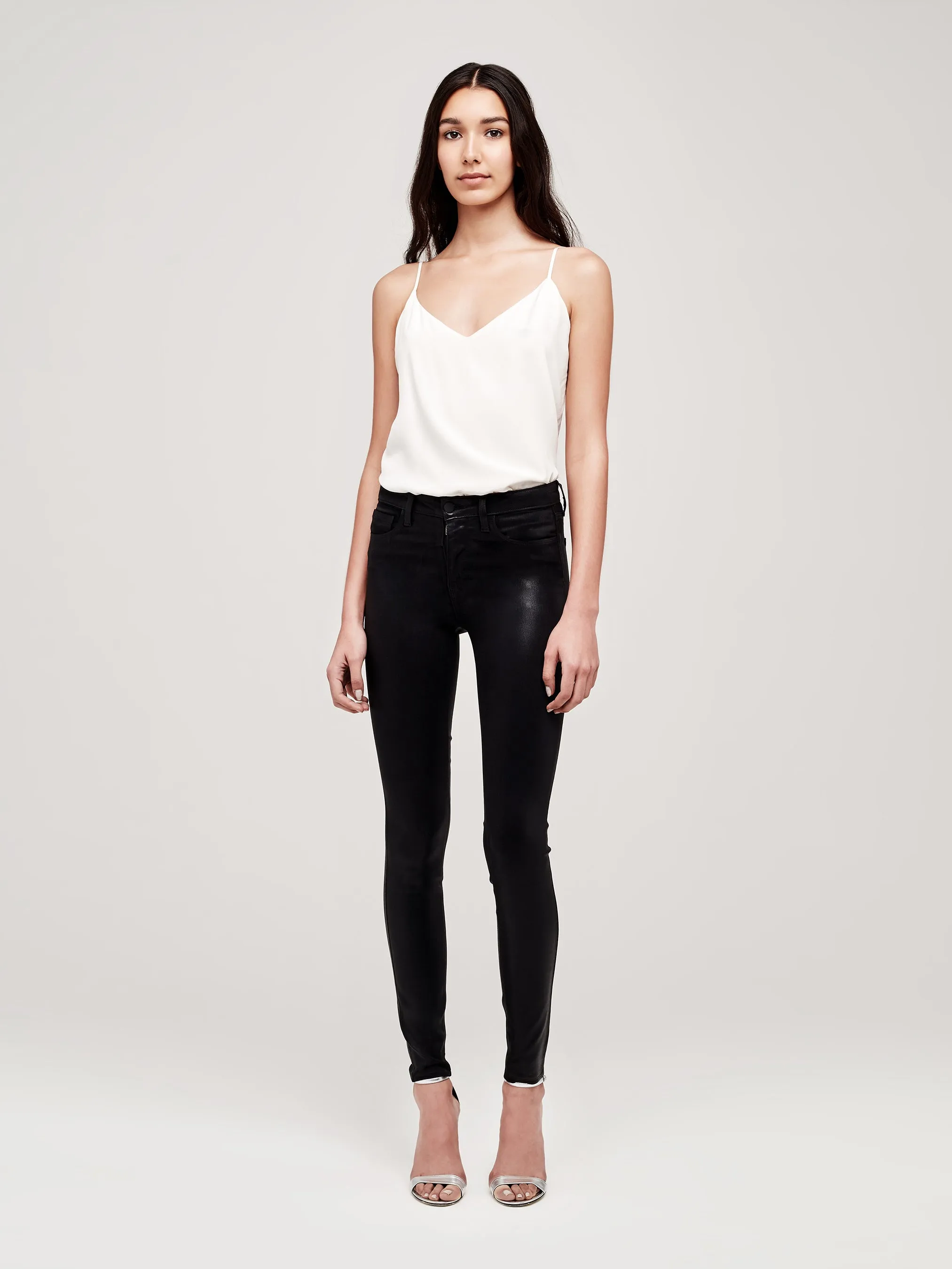 Marguerite High Rise Skinny Black Coated 2352MCTC-BLCT