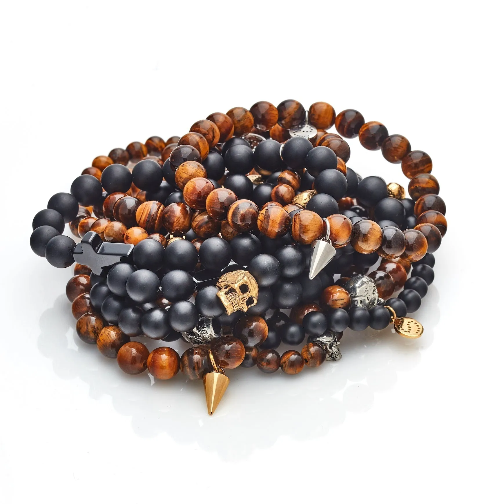 Men's Edit / Skulduggery / Bracelet / Black Onyx   Gold