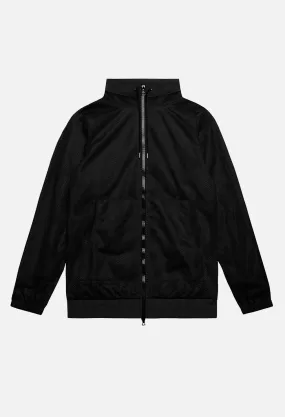 Mesh Overlay Jacket / Black