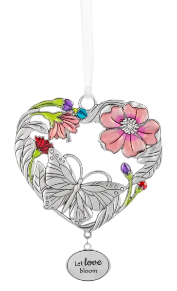 Metal Multicolored Butterfly Ornament - Let Love Bloom