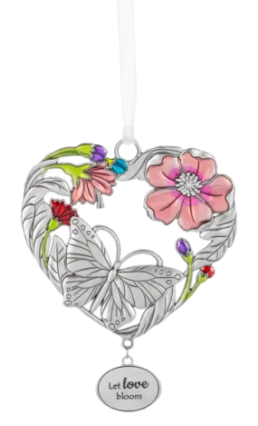 Metal Multicolored Butterfly Ornament - Let Love Bloom