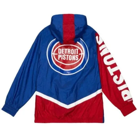 Mitchell & Ness Nba Detroit Pistons Undeniable Full Zip Winbreaker (Royal)