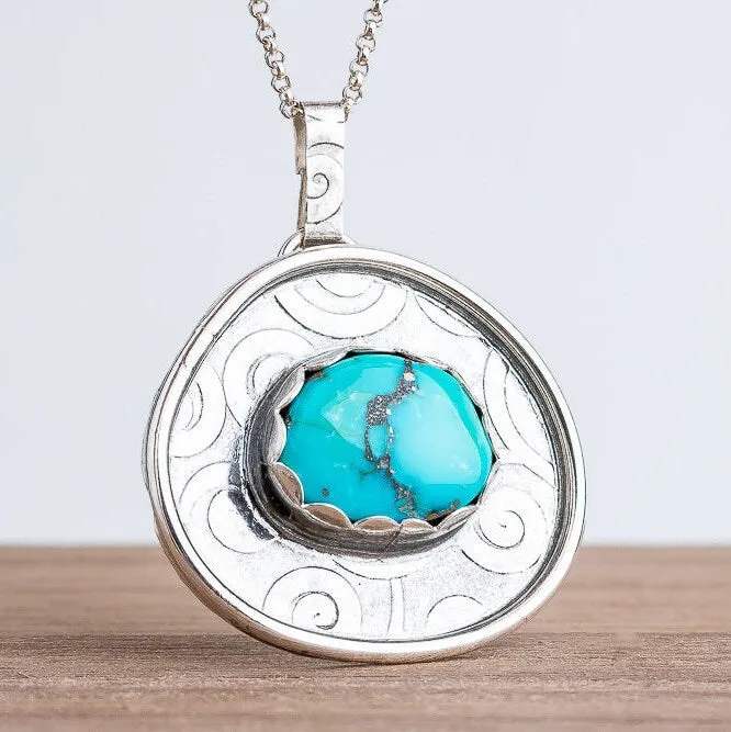 Morenci Turquoise Gemstone Necklace