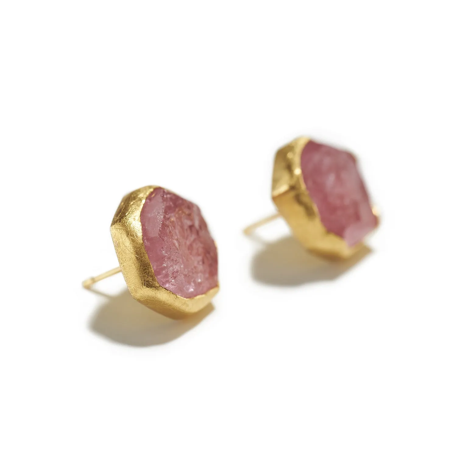 Morganite Stud Earrings