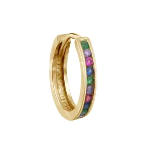 Multicolor Huggie Earring