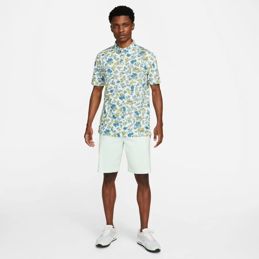 Nike Dri-Fit Player Floral Print Polo - Green/Silver