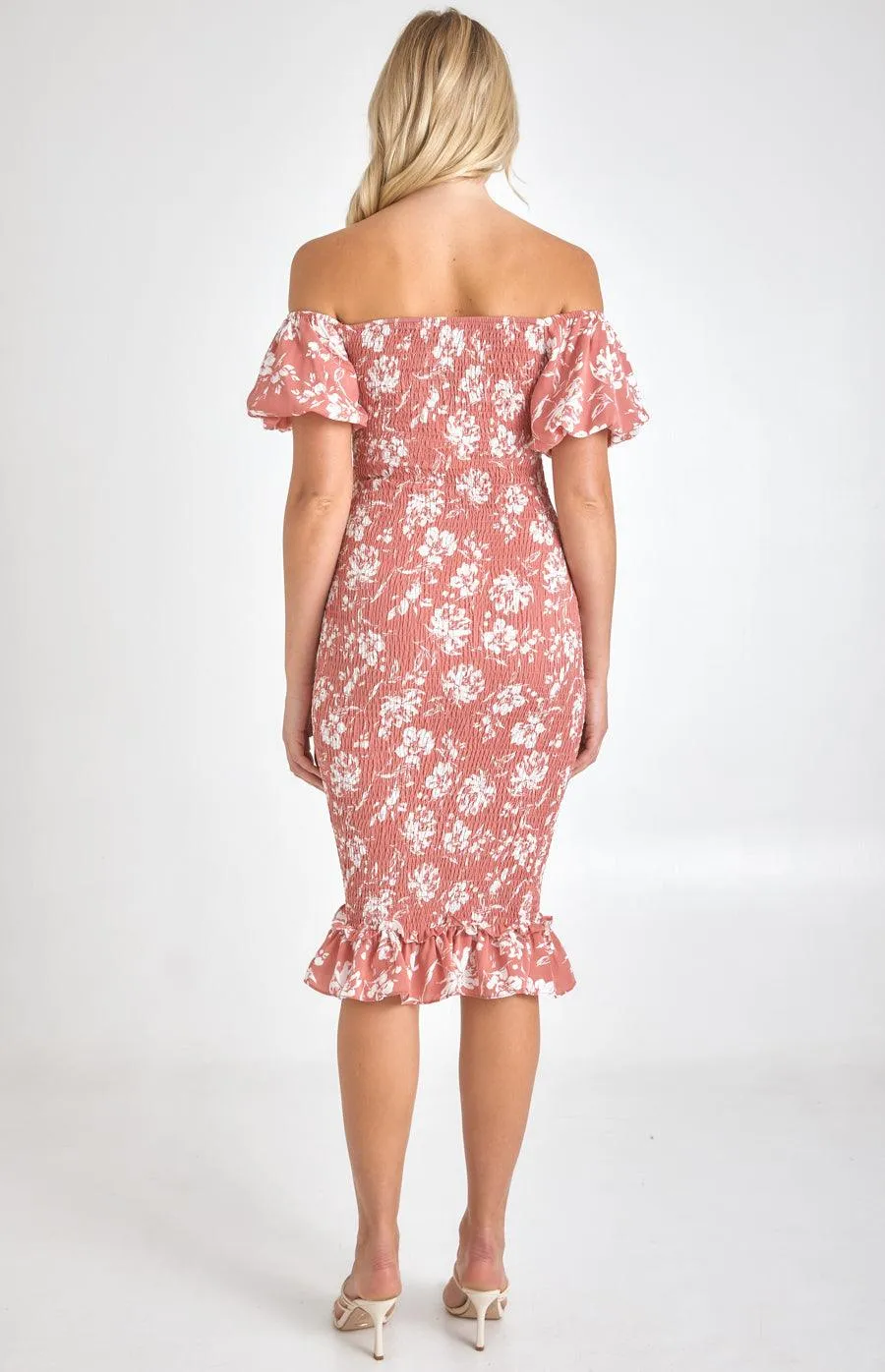 Noelle Dress - Rose floral