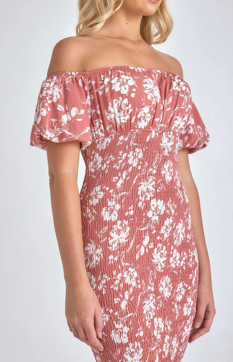 Noelle Dress - Rose floral