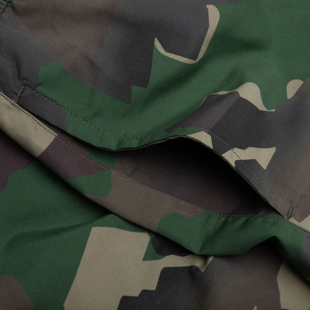 Nylon Swim Shorts - Military Green/No Color