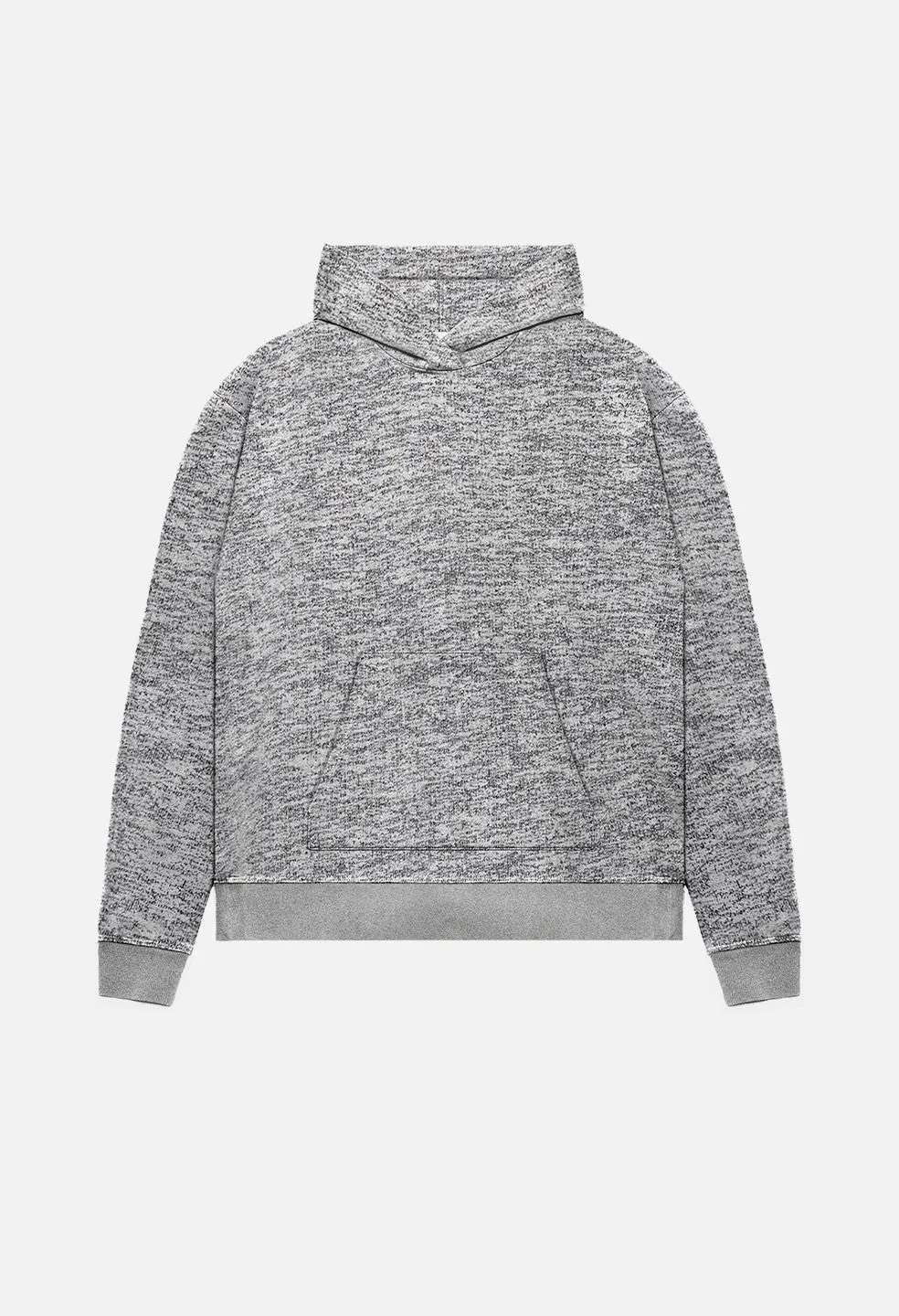 Oversized Cropped Hoodie / Co-Mix Grey