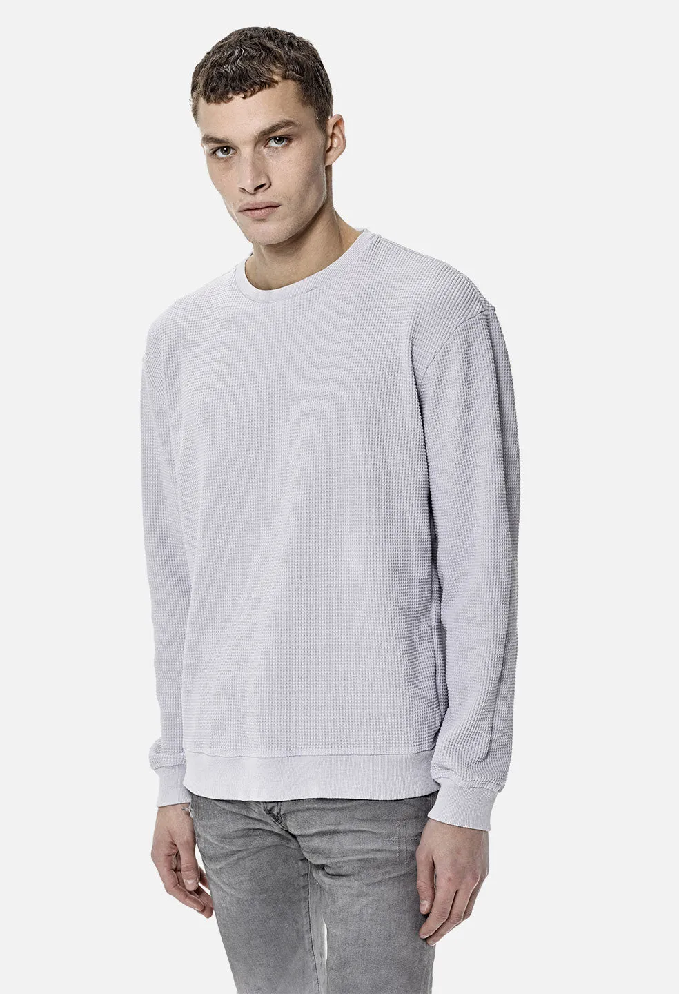 Oversized Thermal Crew / Light Grey