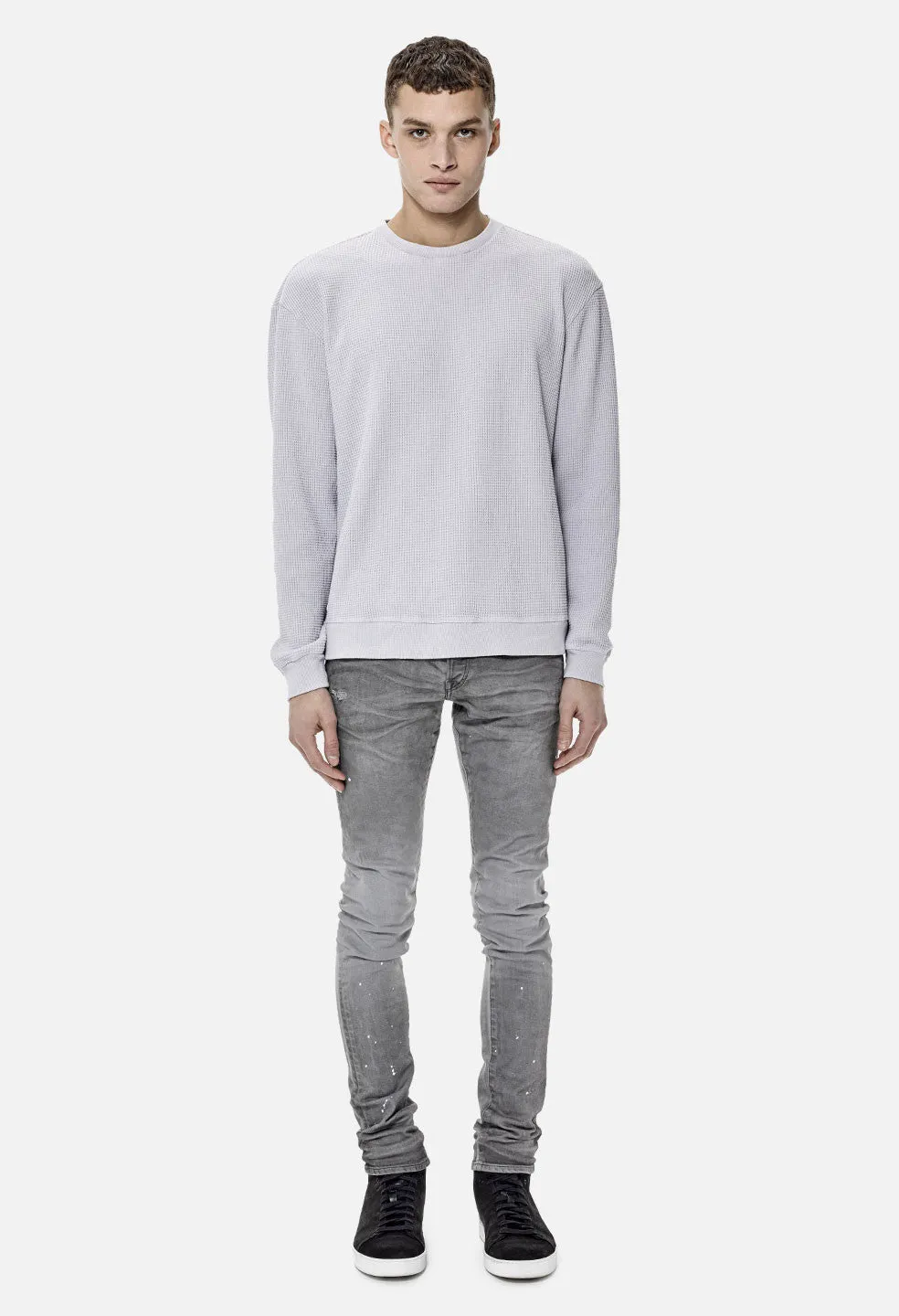 Oversized Thermal Crew / Light Grey