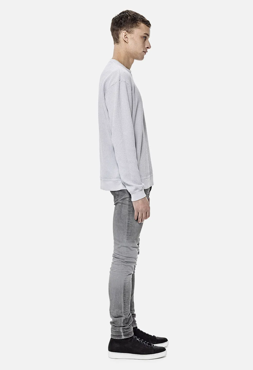 Oversized Thermal Crew / Light Grey