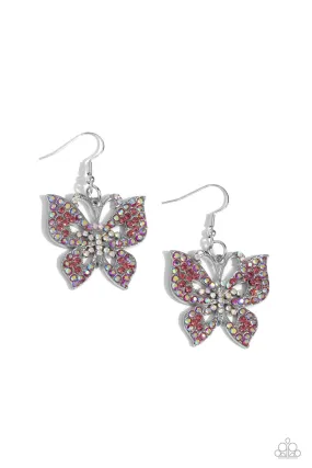 Paparazzi Bejeweled Breeze Pink Earrings