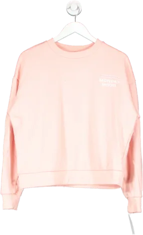 Pink Monday Mood Logo Sweater UK S