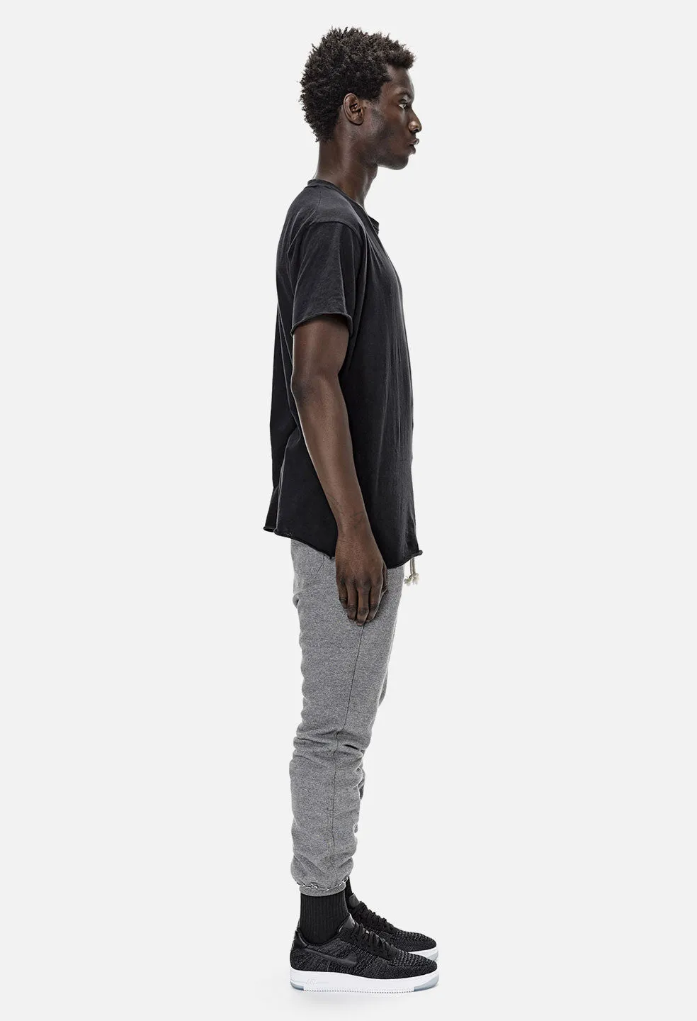 Raw Edge Sweatpants / Dark Grey