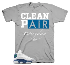 Retro 13 French Blue Clean Pair Shirt