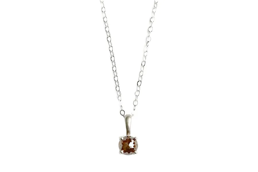 Rose Cut Diamond Necklace No 5