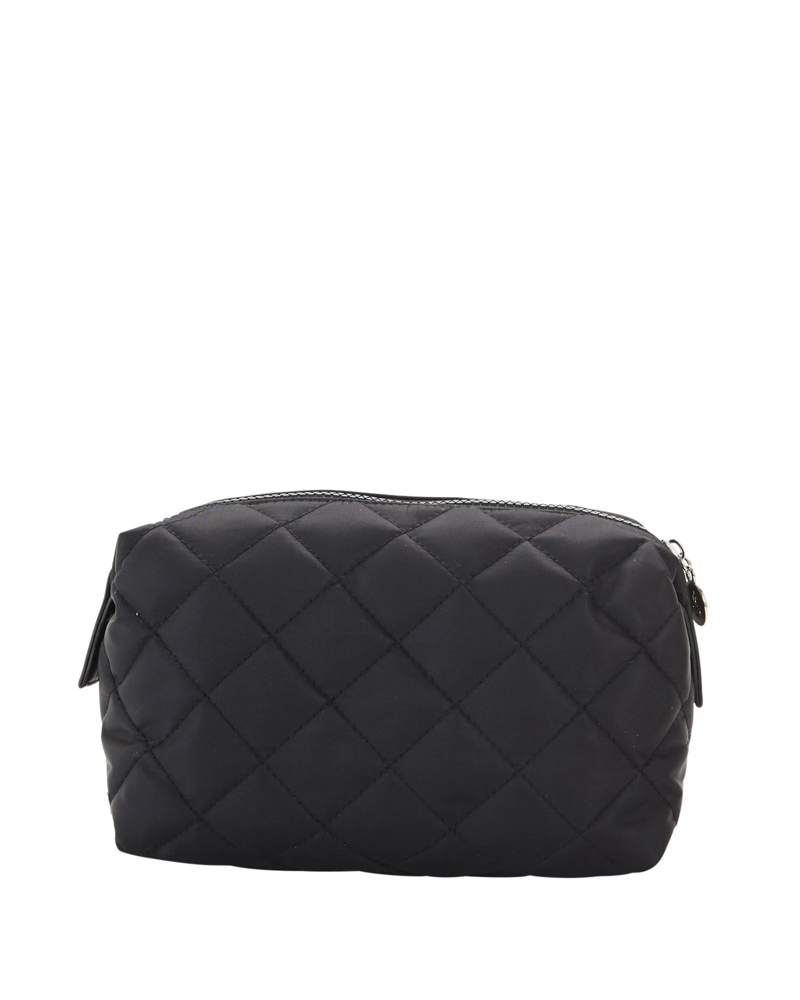 SALE - Kelsey Quilted Cosmetic Bag - Black