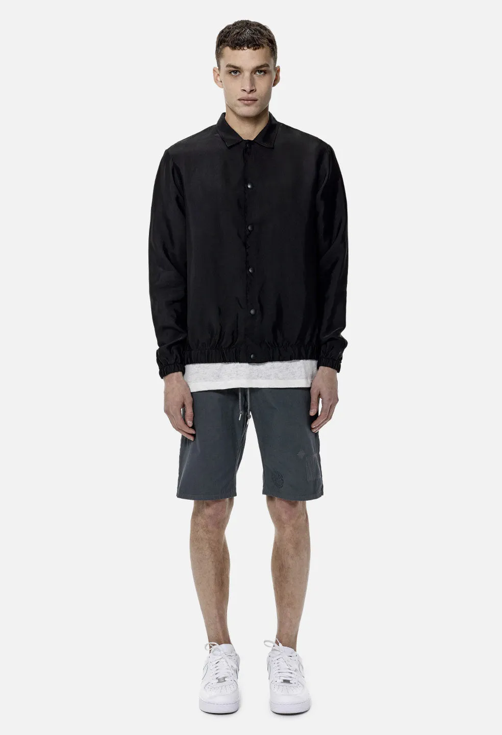 Silk Coach's Shirt / Black