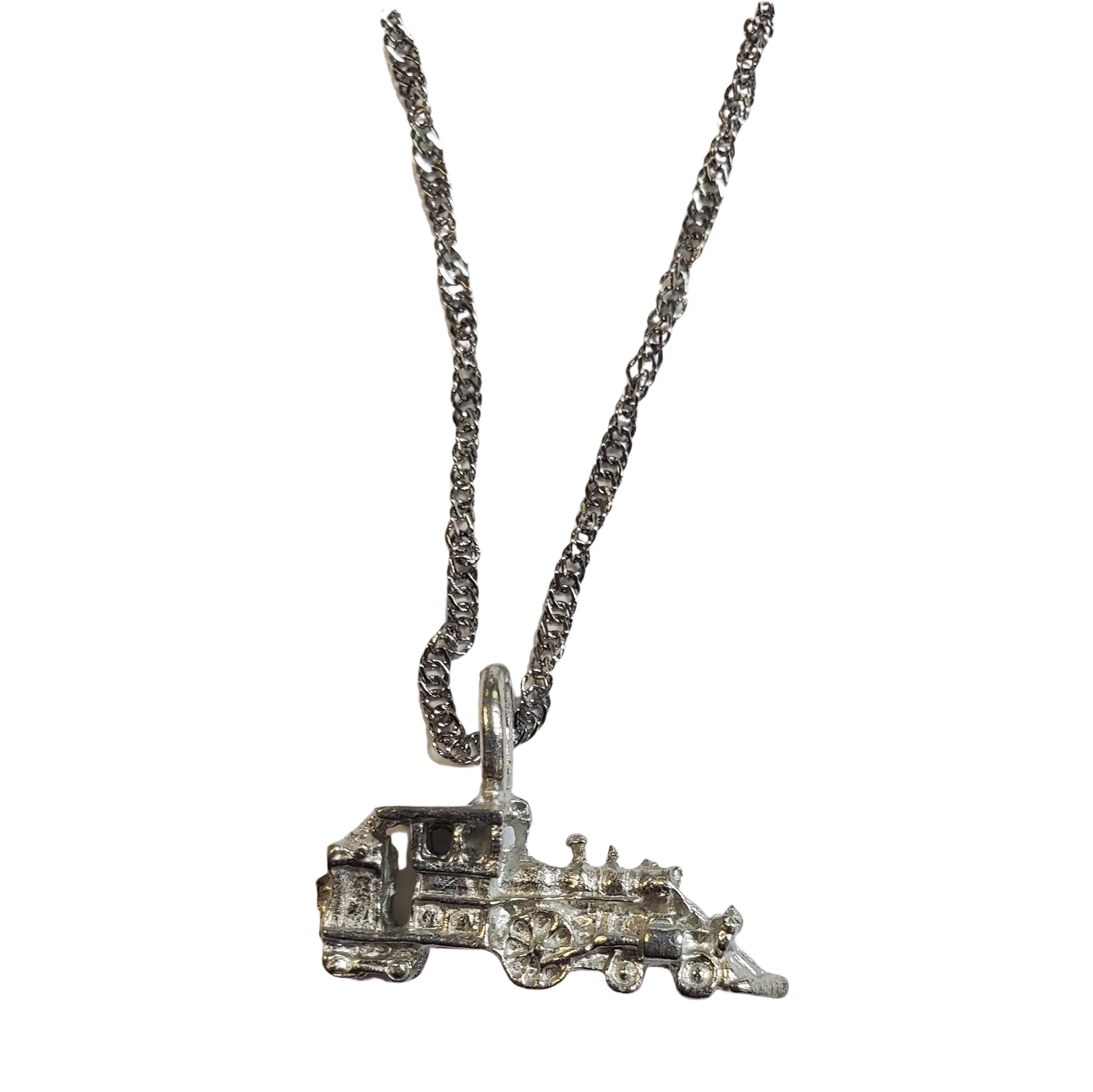 Steam Engine Charm Necklace