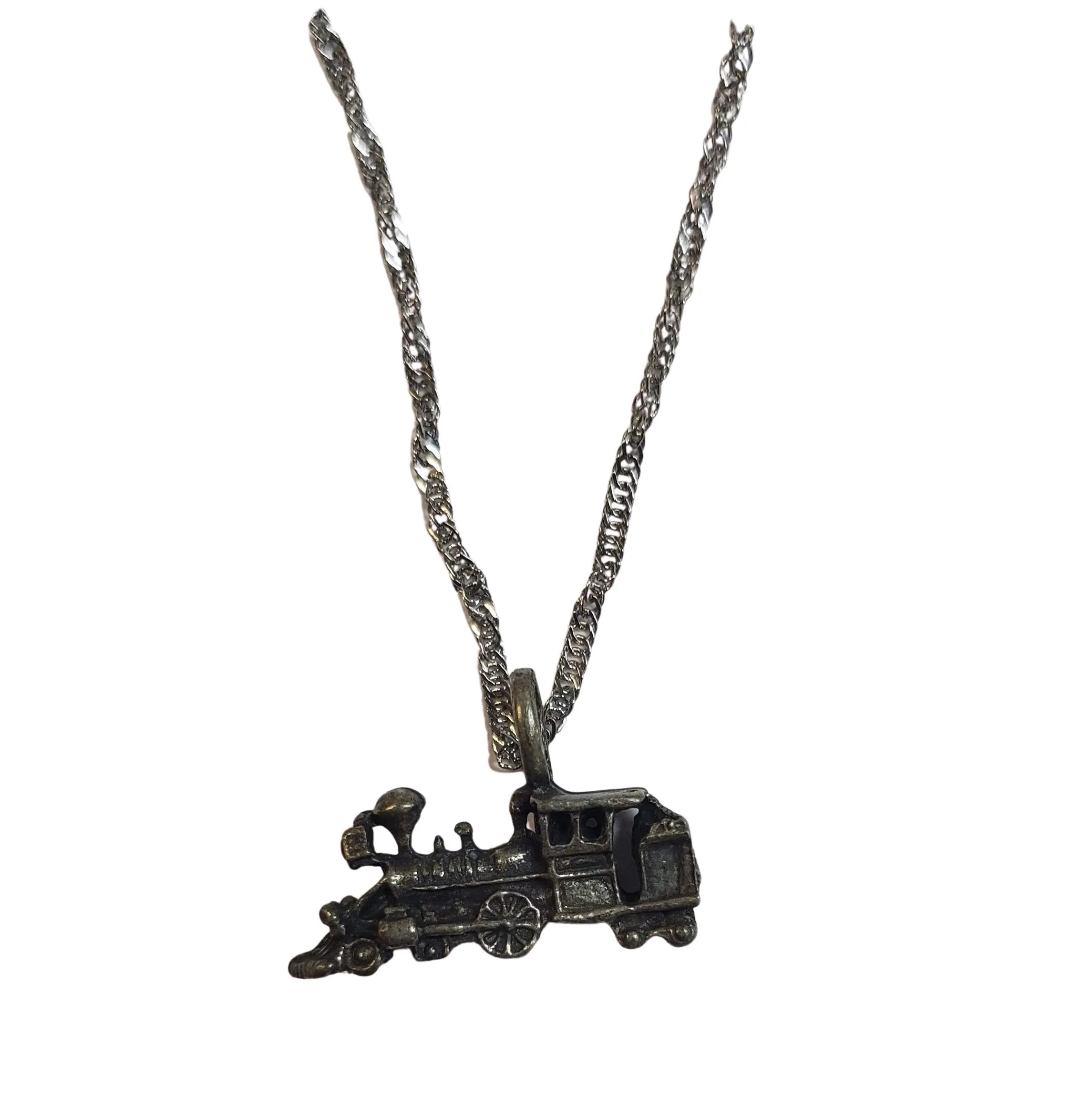 Steam Engine Charm Necklace