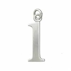 Sterling Silver Lowercase Letter 'l' Initital Charm