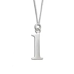 Sterling Silver Lowercase Letter 'l' Initital Charm