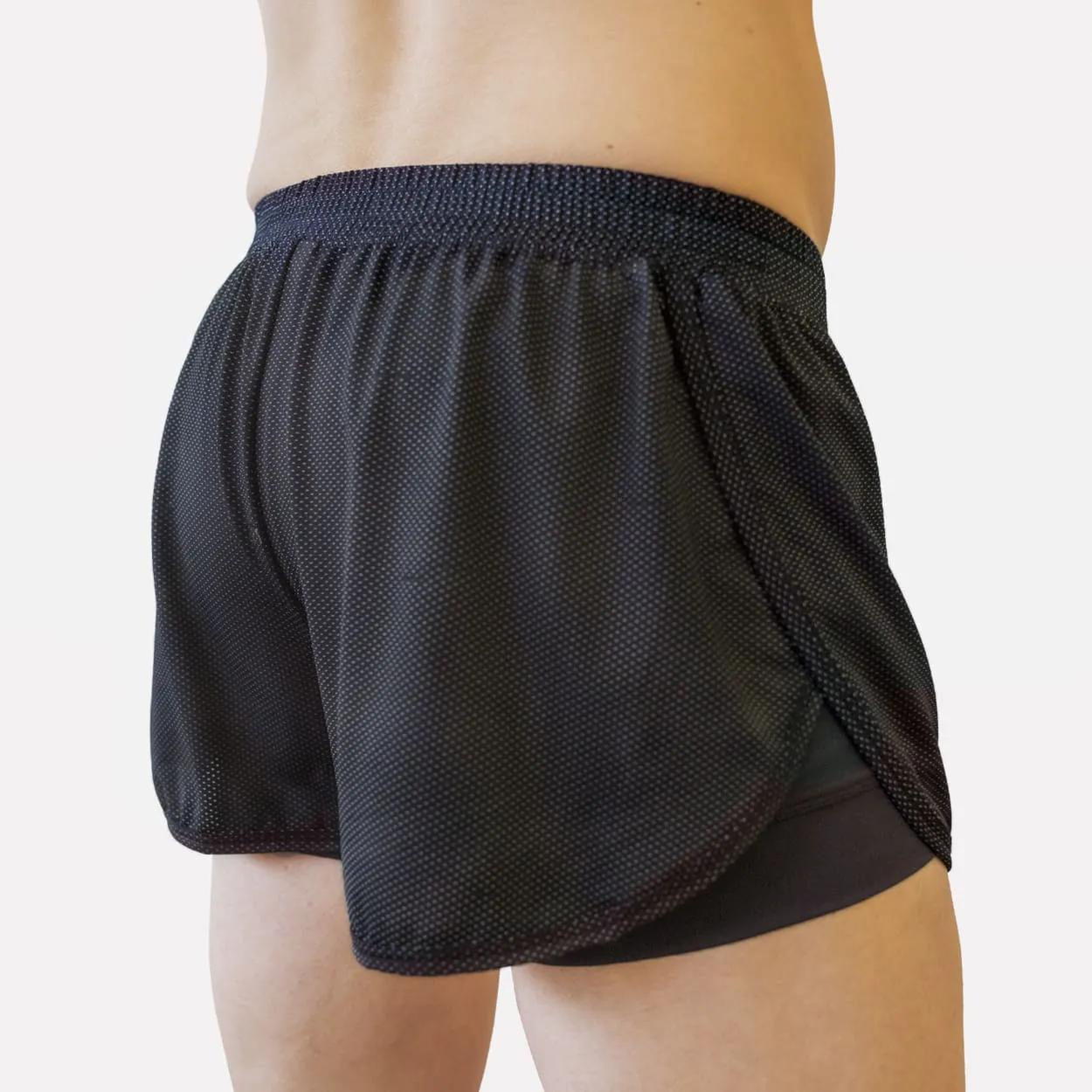 SwiftFit Split Short (Black)